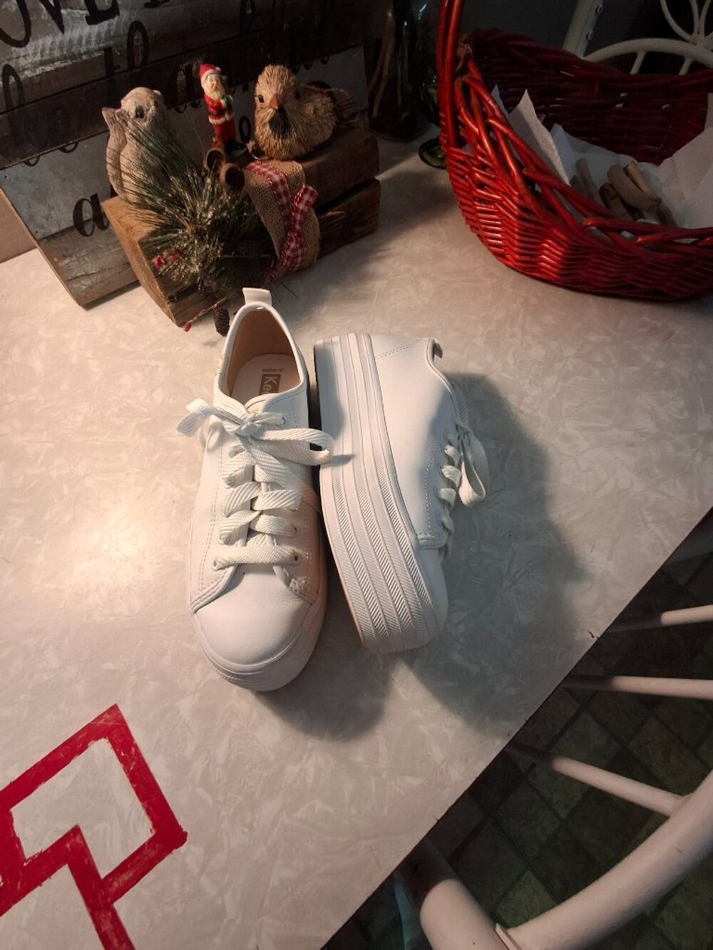 Keds 7.5 Triple Up Leather Women's Sneakers Shoes - Picture 2 of 11